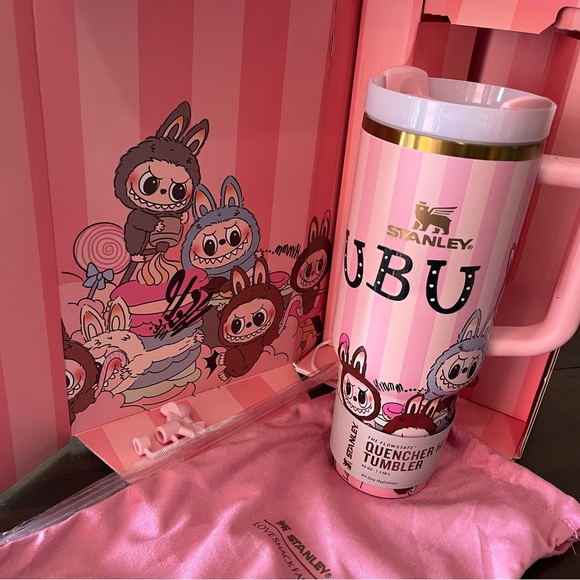 Stanley LoveShackFancy Labubu 40oz Quencher Triple Collab Limited New Box - Picture 10 of 11